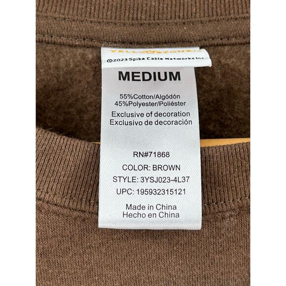 Yellowstone Dutton Ranch Unisex Medium Sweatshirt - Distressed - Picture 5 of 8